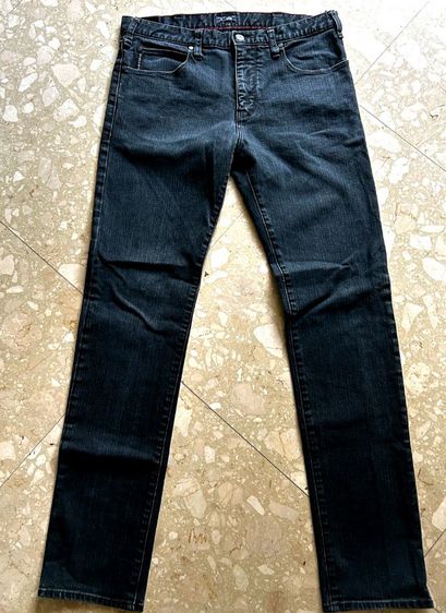 armani​ jeans​ เอว​ 32-33​ ยาว​ 42​ แลายขากว้าง​ 7​ นิ้ว​ สีน้ำเงินเข้ม​ สวย​ สะอาด​ ไม่มีตำหนิ​ ผ้ายืเครับ รูปที่ 3