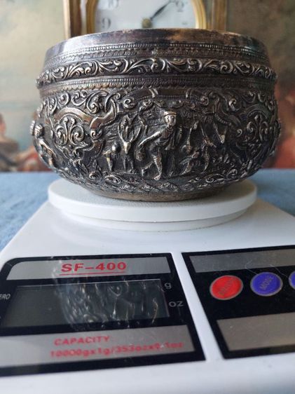  Vintage Burmese silver bowl รูปที่ 12