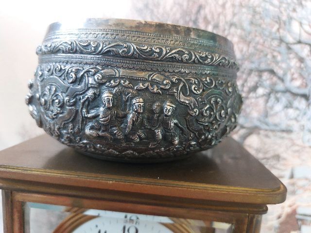  Vintage Burmese silver bowl รูปที่ 2