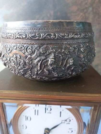  Vintage Burmese silver bowl รูปที่ 4