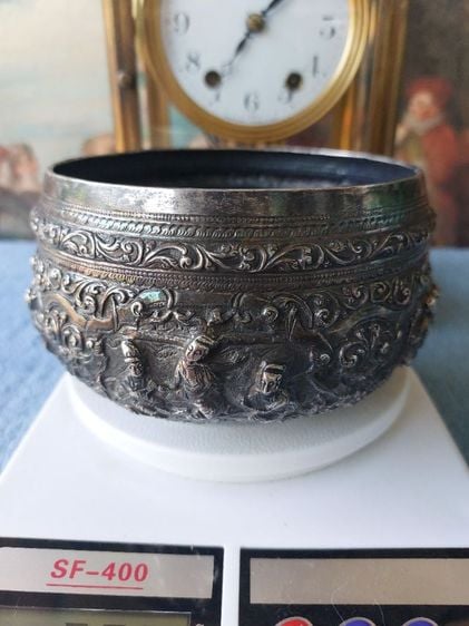  Vintage Burmese silver bowl รูปที่ 11