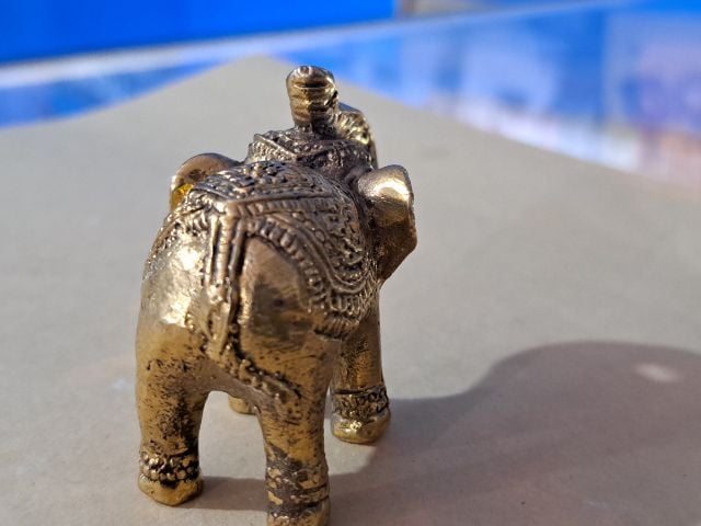 ช้างทองเหลือง ขนาดเล็กเสริมฮวงจุ้ย รูปที่ 2