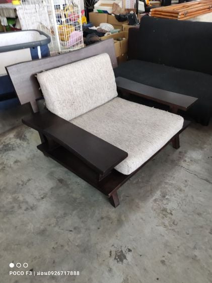 Import Akatsuki NA wooden one seat sofa by Nitori โซฟาไม้แท้ทั้งตัวงานนำเข้าดีไซน์เก๋ๆเท่ๆสภาพสวยสมบูรณ์ครับ รูปที่ 5