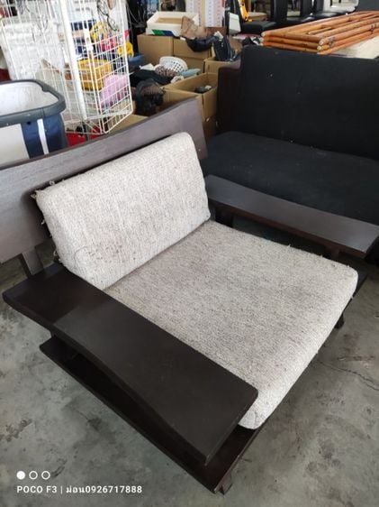 Import Akatsuki NA wooden one seat sofa by Nitori โซฟาไม้แท้ทั้งตัวงานนำเข้าดีไซน์เก๋ๆเท่ๆสภาพสวยสมบูรณ์ครับ รูปที่ 9