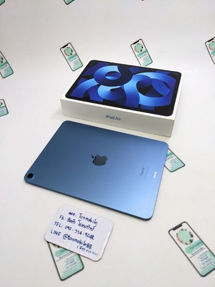 ขาย เทิร์น iPad Air 5 Wifi 64 GB Blue ศูนย์ไทย สภาพสวย อุปกรณ์ครบยกกล่อง เพียง 14,590 บาท ครับ รูปที่ 2