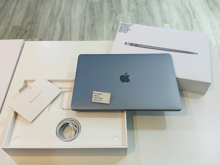 Macbook Air M1 สี Space Gray สภาพใหม่ ศูนย์ไทย ครบยกกล่อง  29900 บาท รูปที่ 2