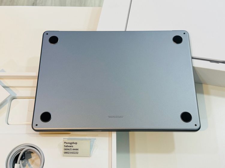 Macbook Air M3 รุ่นล่าสุด 13.6 นิ้ว SSD 256  สภาพใหม่ ศูนย์ไทย ครบกล่อง สี Space Gray อายุ 15 วัน 33900 บาท รูปที่ 6