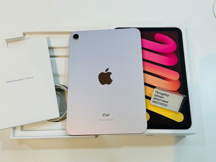 iPad Mini 6 64 GB Wifi สี Pink สภาพสวย ศูนย์ไทย ครบยกกล่อง 10900บาท รูปที่ 3