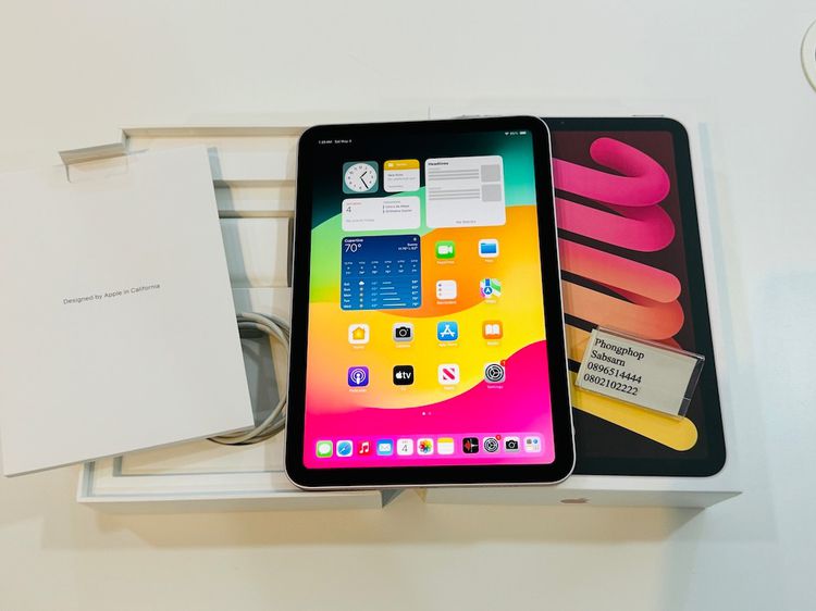 iPad Mini 6 64 GB Wifi สี Pink สภาพสวย ศูนย์ไทย ครบยกกล่อง 10900บาท รูปที่ 2