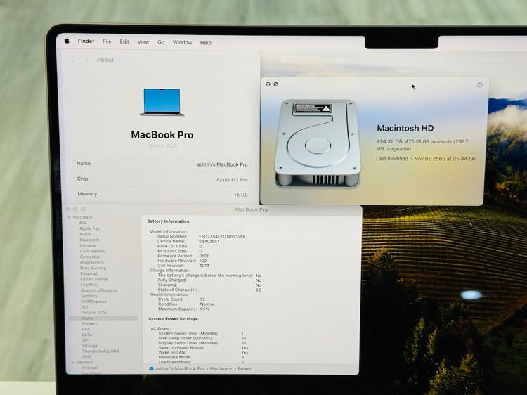 MacBook Pro 16 2023 M2 Pro รุ่นก่อนล่าสุด 512 GB สี Space Gray สภาพเหมือนใหม่ ศูนย์ไทย  52900 บาท รูปที่ 9