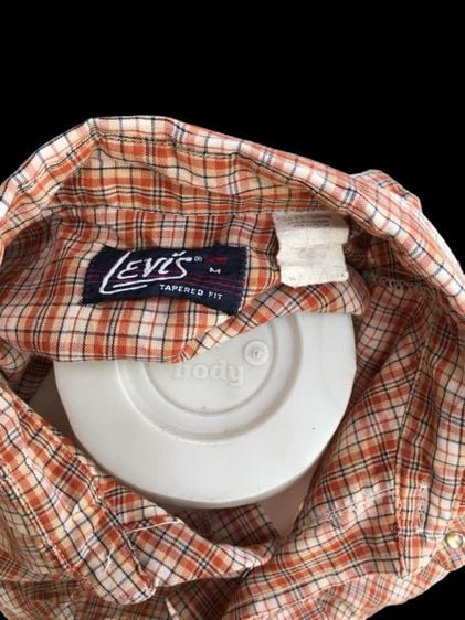 Levi’s เสื้อเชิ้ตกระดุมมุก  ผ้าบาง นิ่ม Made in Usa รูปที่ 2