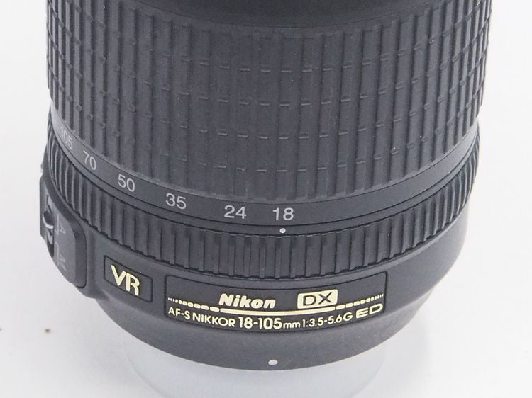 NIKON AF-S 18-105 MM VR มีกันสั่น ที่ 105 มม นำไปถ่ายภาพแนยหน้าชัดหลังเบลอได้ดี เลนส์สวยตัวหนังสือสีทองไม่ลอก ยางซูมแน่น รูปที่ 3