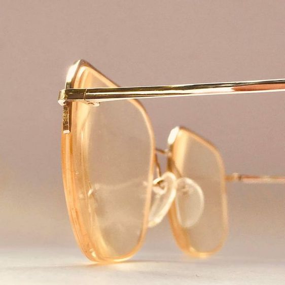 แว่นตาวินเทจ H O Y A  FRANCE Pink Gold รูปที่ 5