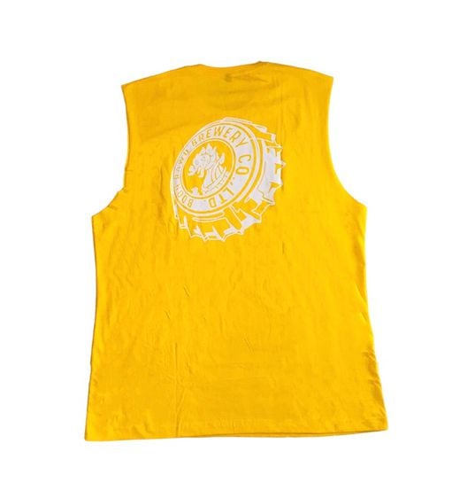 เสื้อแขนกุดสิงห์ รุ่นฝาจีบสีเหลืองสวย เนื้อผ้าดี แท้💯 รูปที่ 2