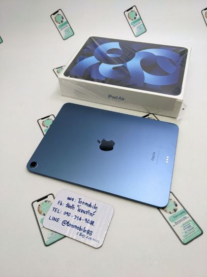 ขาย เทิร์น iPad Air 5 Wifi 64 GB Blue ของใหม่มือ 1 แกะเช็ค ประกันเดินมา 7 วัน อุปกรณ์ครบยกกล่อง เพียง 16,990 บาท ครับ รูปที่ 2