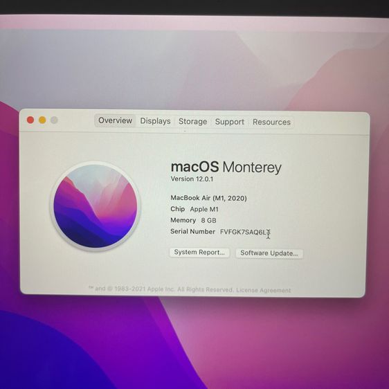 MacBook Air M1, 2020 (13.3", Ram 8GB, 256GB, Silver) รูปที่ 12