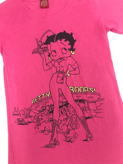 เสื้อยืดแขนสั้น Betty Boop เนื้อผ้านิ่ม ใส่สบาย ป้ายแท้💯 รูปที่ 2
