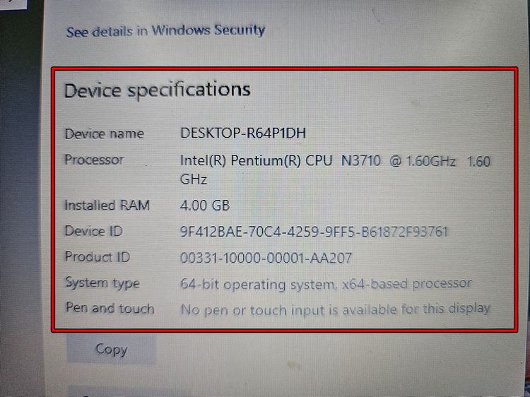 ขาย Notebook Acer Aspire ES1-431 Pentium N3710 RAM 4 HDD 500 มือ2 สภาพดี 2500 บาท ครับ รูปที่ 11