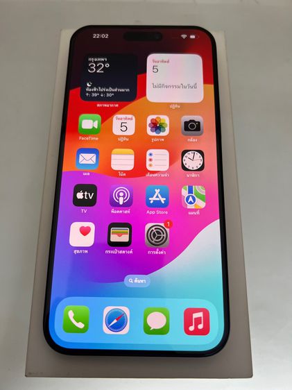 iphone 15 pro max สีblue titanium ความจุ1tb สวยไร้รอย ประกันยาว13พย67 สุขภาพแบต98 รีเซ็ตได้ ไม่ติดไอคราว อุปกรณ์แท้ ครบชุดยกกล่อง  รูปที่ 4