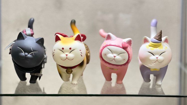 Art toy กล่องสุ่มแมว Cat bell - Actoys ขายเหมา 4 ตัว รูปที่ 2