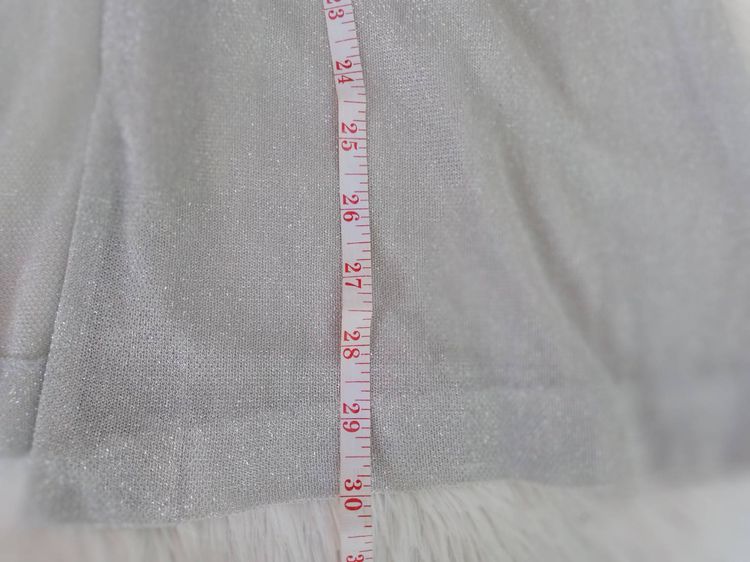 เสื้อคลุม Blazer สีขาว ประกายเงิน งานปักลูกปัดช่วงคอเสื้อ สไตล์เกาหลี Silver Sequin Blazer รูปที่ 6