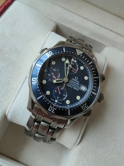 Omega Seamaster 300M Blue Dial Professional Chronometer Automatic Swiss made 2298.80.00 Titanium  รูปที่ 6