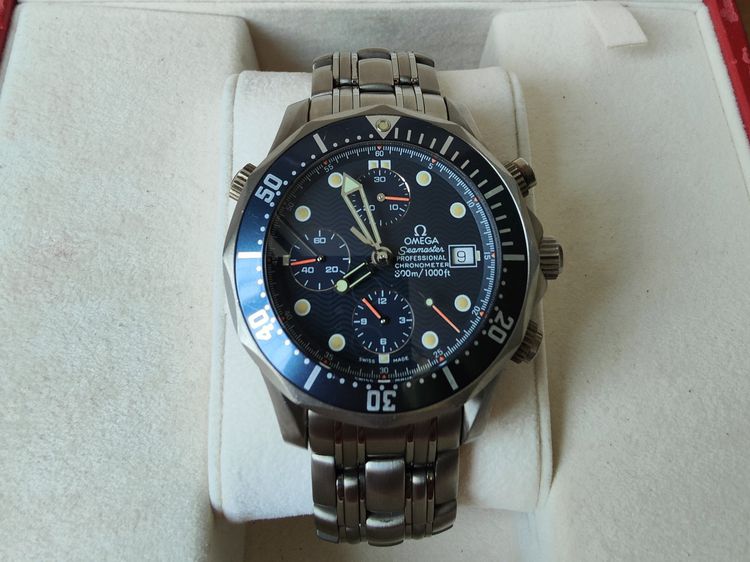 Omega Seamaster 300M Blue Dial Professional Chronometer Automatic Swiss made 2298.80.00 Titanium  รูปที่ 4