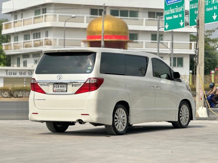 Toyota Alphard 2014 2.4 V Van เบนซิน ไม่ติดแก๊ส เกียร์อัตโนมัติ ขาว รูปที่ 4