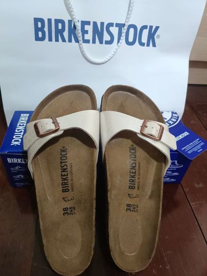 รองเท้า Birkenstock Madrid BS Graceful Pearl White 📌สนใจจริงๆค่อยทักมานะคะ📌  รูปที่ 2