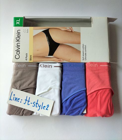 Calvin Klein  กางเกงชั้นในผู้หญิง  1กล่อง มี  4 ตัว รูปที่ 3