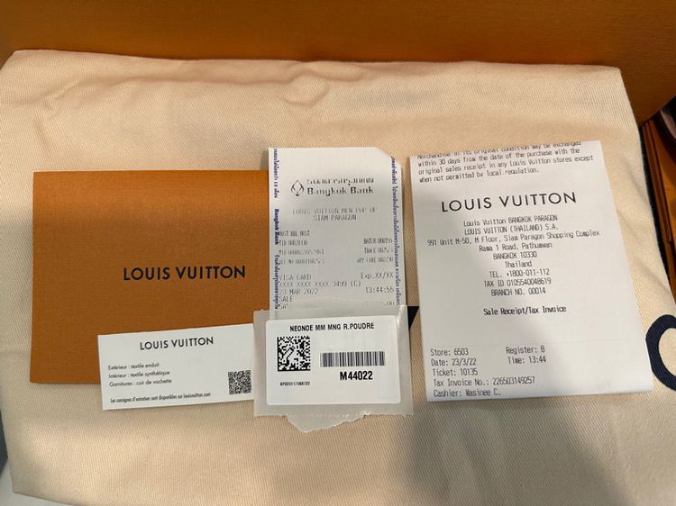 Louis Vuitton NéoNoé MM manogram canvas สีชมพู 2022 มือสอง สภาพดี  รูปที่ 2