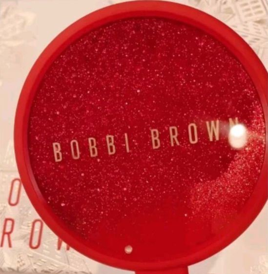 ✨✨✨ของแท้✨✨✨ กระจกมีด้ามจับถือ Quicksand Glitter mirror for Bobbie Brown ด้านหลังมีน้ำกากเพชรสีแดงเวลาคว่ำหงายกระจก ตัวหนังสือสีทองสวยมาก รูปที่ 5
