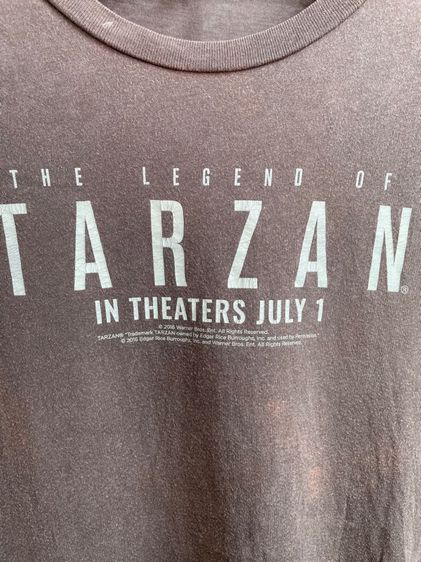 เสื้อภาพยนตร์มือสอง THE LEGEND OF TARZAN MOVIE PROMO (2016) Size L มือ2 รูปที่ 3