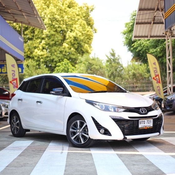Toyota Yaris 2019 1.2 G Sedan เบนซิน ไม่ติดแก๊ส เกียร์อัตโนมัติ ขาว รูปที่ 1
