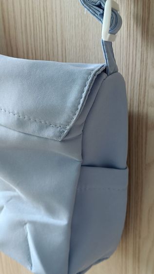 กระเป๋าผ้าสะพาย สีฟ้าอ่อน  ของใหม่ รูปที่ 5