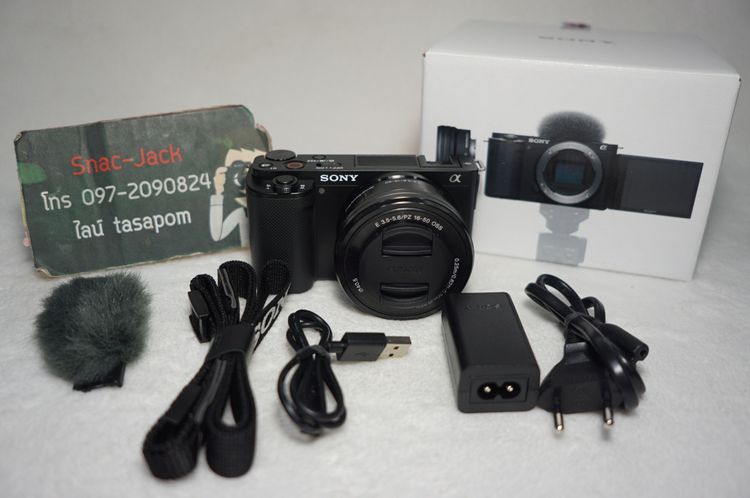 กล้องมิลเลอร์เลส ไม่กันน้ำ Sony Zv-E10 ประกันศูนย์เหลือยาวๆ ไม่มีตำหนิครับ