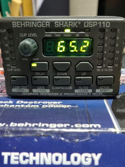ขาย Behringer Shark DSP110 ปรีไมค์ ดีเลย์ คอมเพรสเซอร์  เกท ในตัวเดียว รูปที่ 3