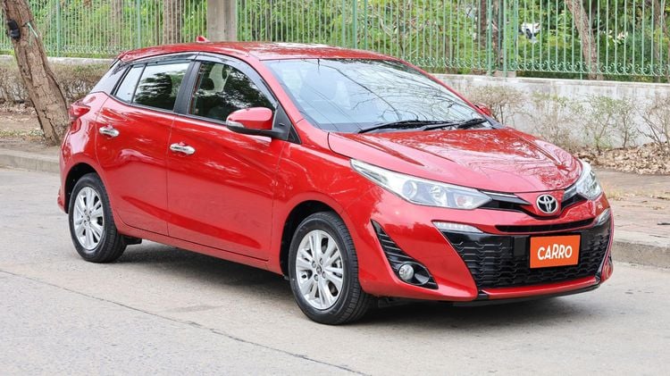 Toyota Yaris 2019 1.2 G Sedan เบนซิน ไม่ติดแก๊ส เกียร์อัตโนมัติ แดง รูปที่ 1