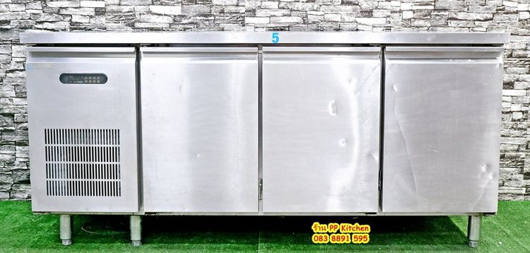 ขายตู้แช่อาหารสแตนเลส (แช่เย็น)❄️ ตู้แช่อันเดอร์เค้าเตอร์ 3ประตู ❄️ขนาด 180 CM. ยี่ห้อ sanden intercool รูปที่ 5