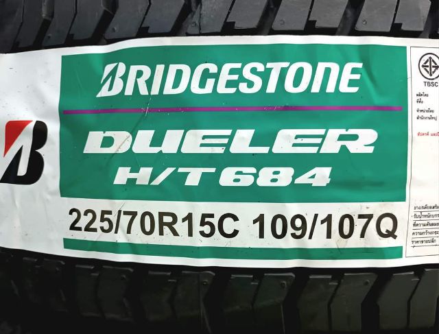 Bridgestone 225 70 15 ปลายปี21 ยางใหม่ค้างปี ประกันบวม 2 ปี ใส่ฟรี-ส่งฟรี(เก็บปลายทาง)ชุดละ 9990.-NET รูปที่ 2
