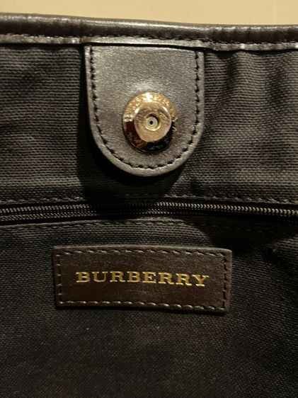 กระเป๋า Burberry ของแท้ haymarket sm tote รูปที่ 6