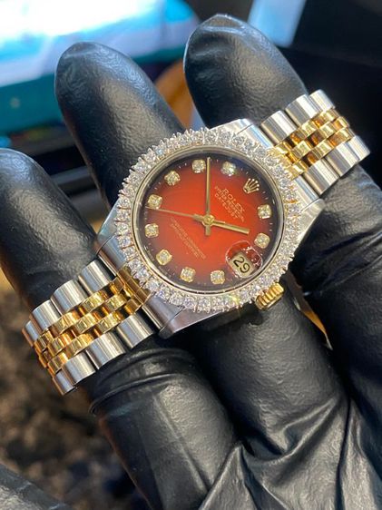 ROLEX OYSTER PERPETUAL DATEJUST  Red Dail (Boy)
 รูปที่ 4
