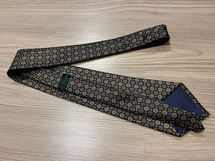 เนคไทวินเทจ patterned silk tie รูปที่ 3