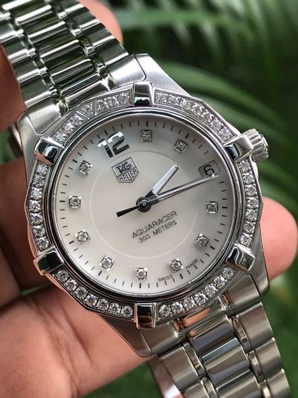 TAG Heuer Aquaracer Lady Full Diamond White Mother of pearl(BOY) 🇨🇭🇨🇭
    รูปที่ 4