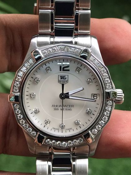 TAG Heuer Aquaracer Lady Full Diamond White Mother of pearl(BOY) 🇨🇭🇨🇭
    รูปที่ 3