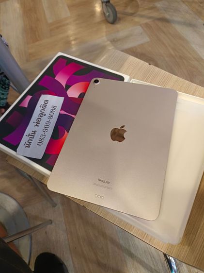iPad air5 M1 สีชมพูสวยมาก ไม่มีรอย อุปกรณ์แท้ครบยกกล่อง รูปที่ 4