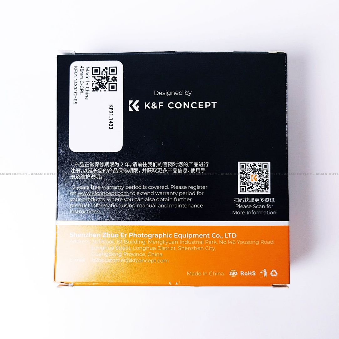 K and F Concept 46 mm. CPL Filter Slim Multicoated Circular Polarizer Filter มือสอง สภาพดีมาก เหมือนใหม่ ราคาพิเศษ  รูปที่ 5