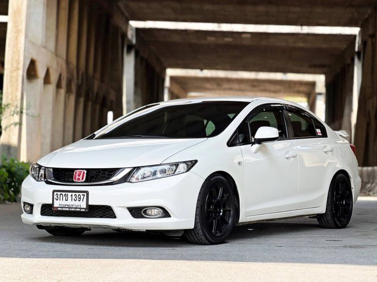 Honda Civic 2014 1.8 E i-VTEC Sedan เบนซิน ไม่ติดแก๊ส เกียร์อัตโนมัติ ขาว รูปที่ 3