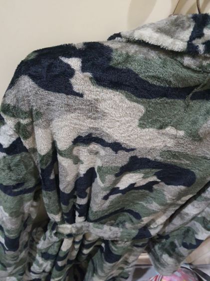 เสื้อคลุมว่ายน้ำ เสือคลุมชุดนอน ลายทหาร ขนเฟอร์นิ่มๆ  freesize รูปที่ 8