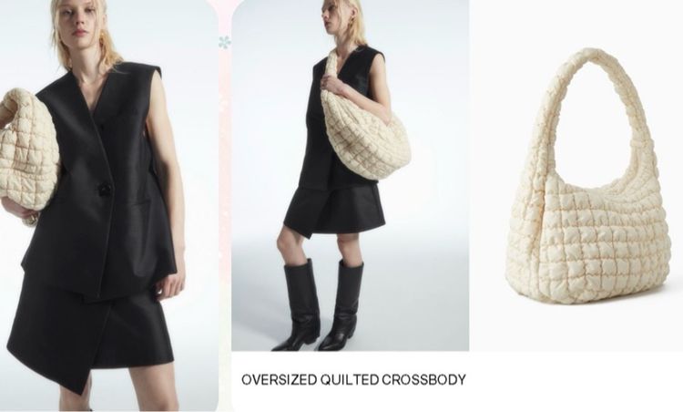 COS Quilted Crossbody Oversized รูปที่ 2